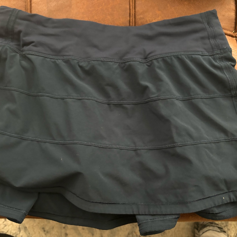 Black Lululemon skirt with shorts